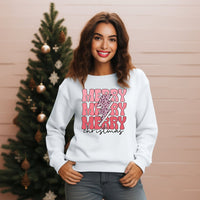 Merry Christmas Sweatshirt, Merry Christmas print Sweatshirt gift, cozy Christmas sweater gift for her, cute Christmas Sweatshirt for mom