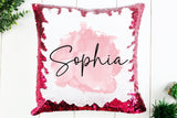 Personalized Name Sequin Pillow