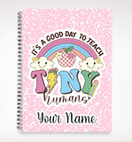 Teacher notebooks, personalized notebook gift for teacher, custom teacher journal, end of school yeargift for teacher, personalized journal