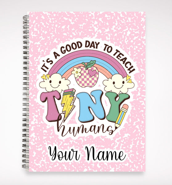 Teacher notebooks, personalized notebook gift for teacher, custom teacher journal, end of school yeargift for teacher, personalized journal