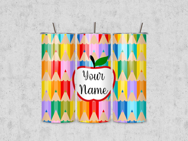 Personalized tumbler for teacher, custom tumbler gift for teacher, teacher end of school year gifts, Christmas gifts for teacher, tumbler