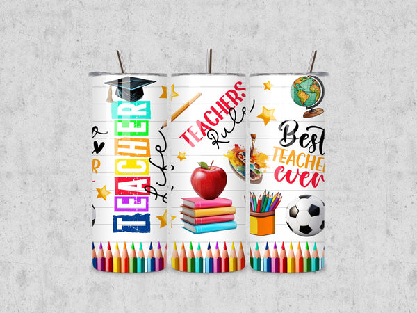 Personalized tumbler for teacher, custom tumbler gift for teacher, teacher end of school year gifts, Christmas gifts for teacher, tumbler