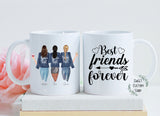 Personalized Best Friend mug, Custom made friendship mug, Sister mug, Bestie mug, Gift for best friend, friendship mug gift