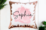 Personalized Name Sequin Pillow
