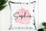 Personalized Name Sequin Pillow