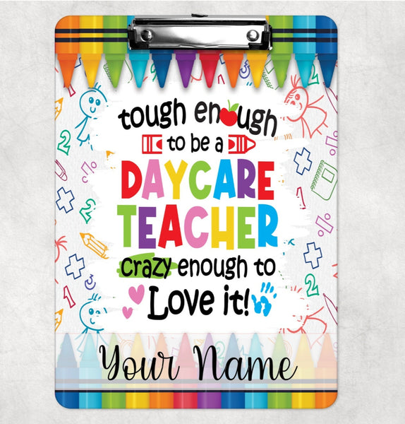 Teacher clipboard, personalized clipboard for daycare teacher gifts, custom teacher school clipboard, end of school year gifts for teachers