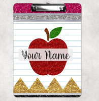 Teacher clipboard, personalized clipboard for teacher gifts, custom teacher school clipboard, end of school year gifts for teachers