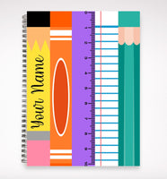 Teacher notebooks, personalized notebook gift for teacher, custom teacher journal, end of school yeargift for teacher, personalized journal