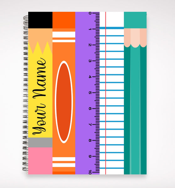 Teacher notebooks, personalized notebook gift for teacher, custom teacher journal, end of school yeargift for teacher, personalized journal