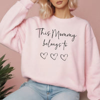 This Mommy belongs to sweatshirt, mother's day personalized shirt gift, this grandma belongs to shirt, this mama belongs to shirt, mom gift