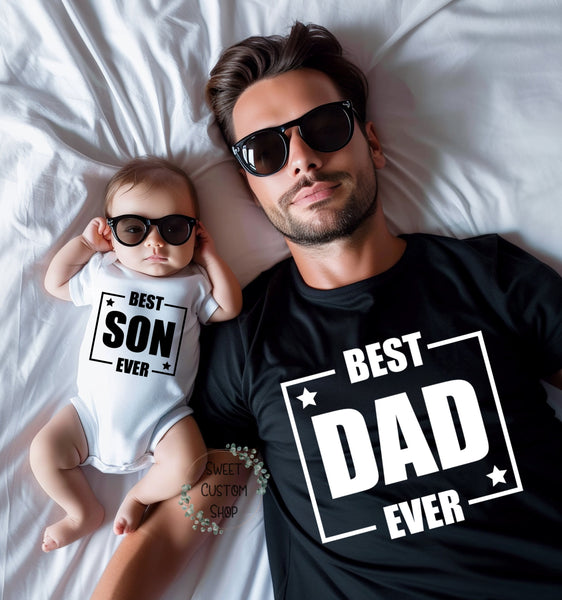 Matching father and son shirt, funny father and son shirts, first father's day, dad and baby shirt, gift for dad, gift for new dad, matching