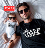 Matching father and son shirt, funny father and son shirts, first father's day, dad and baby shirt, gift for dad, gift for new dad, matching