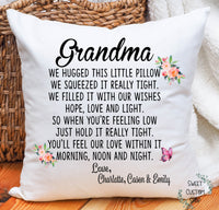 Personalized pillow for Grandmother, custom made pillow for grandma, mother's day gift for grandma, this grandma belongs to pillow