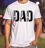 Personalized Dad shirt, The Man The Myth The Legend shirt, custom Father's day shirt, gift for dad, DAD tshirt, best dad shirt, dad shirt