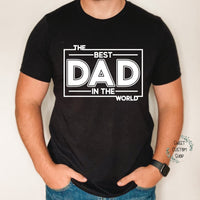 The Best dad in the world shirt, custom shirt for dad, father's day gift, gift for best dad, gift for new dad, personalized dad shirt
