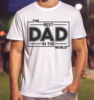 The Best dad in the world shirt, custom shirt for dad, father's day gift, gift for best dad, gift for new dad, personalized dad shirt