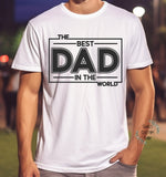 The Best dad in the world shirt, custom shirt for dad, father's day gift, gift for best dad, gift for new dad, personalized dad shirt