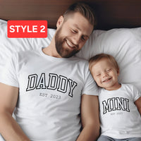 Matching father and son shirt, funny father and son shirts, first father's day, daddy and mini matching tee, gift for dad, gift for new dad