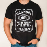 Best Grandpa shirt, The Man The Myth The Legend shirt, father's day gift, gift for best grandpa, gift for new grandpa, Number one grandpa