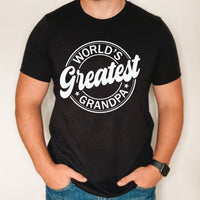 World's Greatest Grandpa shirt, father's day gift for grandpa, custom grandpa shirt, gift for greatest grandpa, gift for new grandpa