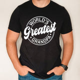 World's Greatest Grandpa shirt, father's day gift for grandpa, custom grandpa shirt, gift for greatest grandpa, gift for new grandpa