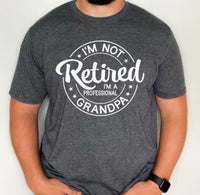 Retired Grandpa shirt, father's day gift for grandpa, custom grandpa shirt, gift for retired grandpa, funny retired grandpa shirt