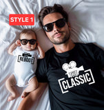 Matching father and son shirt, funny father and son shirts, first father's day, dad and baby shirt, gift for dad, gift for new dad, matching