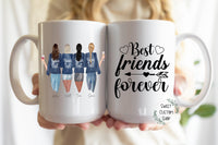 Personalized Best Friend mug, Custom made friendship mug, Sister mug, Bestie mug, Gift for best friend, friendship mug gift