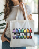 Personalized teacher gift tote bag, personalized teacher bag, teacher appreciation gift, teacher bag canvas, custom made teacher gifts, tote