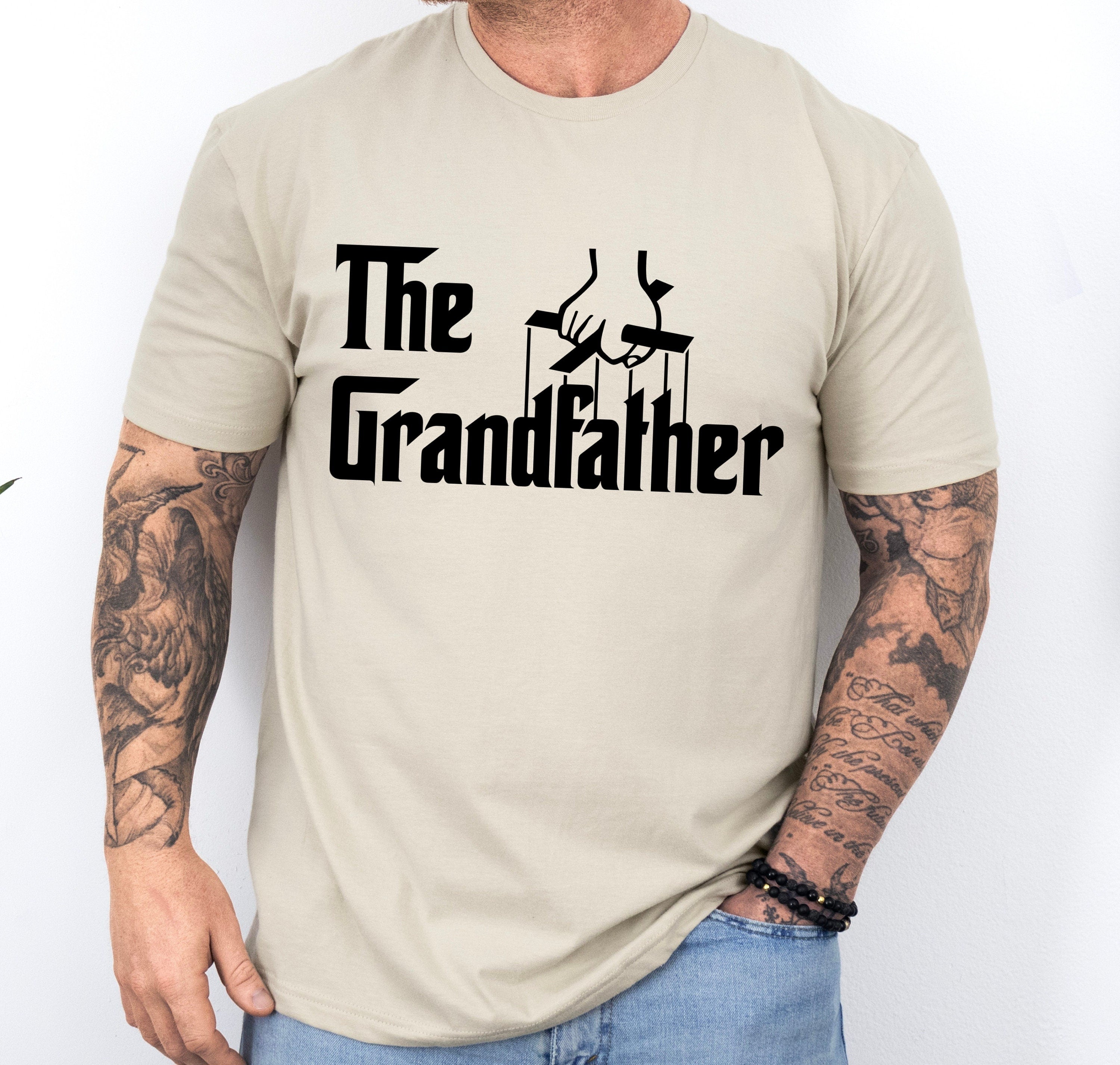 The Grandfather shirt, custom made Grandfather gift, pregnancy announcement shirt for grandfather, father's day gift to grandpa from kids