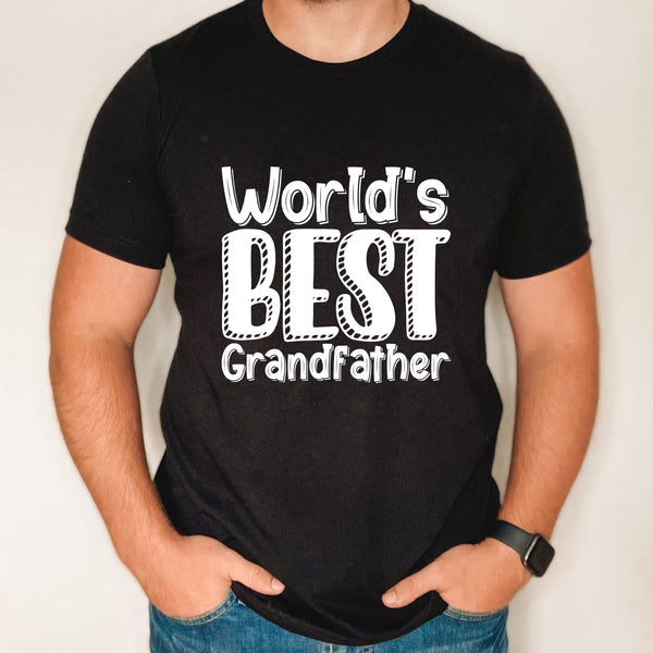 World's Best Grandfather shirt, father's day gift for grandpa, custom grandfather shirt, gift for best grandpa, gift for new grandfather