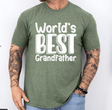World's Best Grandfather shirt, father's day gift for grandpa, custom grandfather shirt, gift for best grandpa, gift for new grandfather