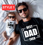 Matching father and son shirt, funny father and son shirts, first father's day, dad and baby shirt, gift for dad, gift for new dad, matching