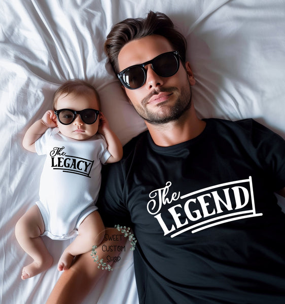 Matching father and son shirt, funny father and son shirts, first father's day, dad and baby shirt, gift for dad, gift for new dad, matching