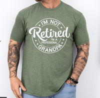 Retired Grandpa shirt, father's day gift for grandpa, custom grandpa shirt, gift for retired grandpa, funny retired grandpa shirt