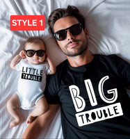 Matching father and son shirt, funny father and son shirts, first father's day, dad and baby shirt, gift for dad, gift for new dad, matching