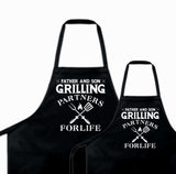 Personalized Daddy and Me Matching Apron, custom father and kids apron set, Father's day gift from kids, gift for chef dad, custom apron