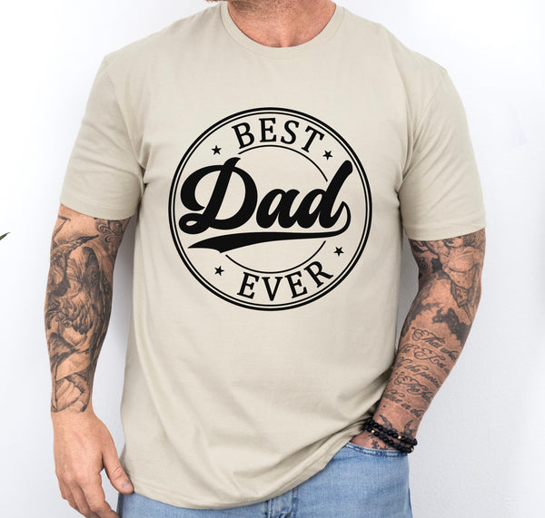 Best Dad Ever shirt, custom Father's day shirt, gift for dad, custom shirt for best dad from kids, gift for new dad, gift for best dad