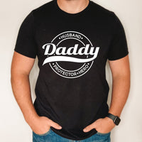 Husband Daddy Protector Hero shirt, custom Father's day shirt, gift for dad, custom shirt for dad from kids, gift for new dad, daddy shirt