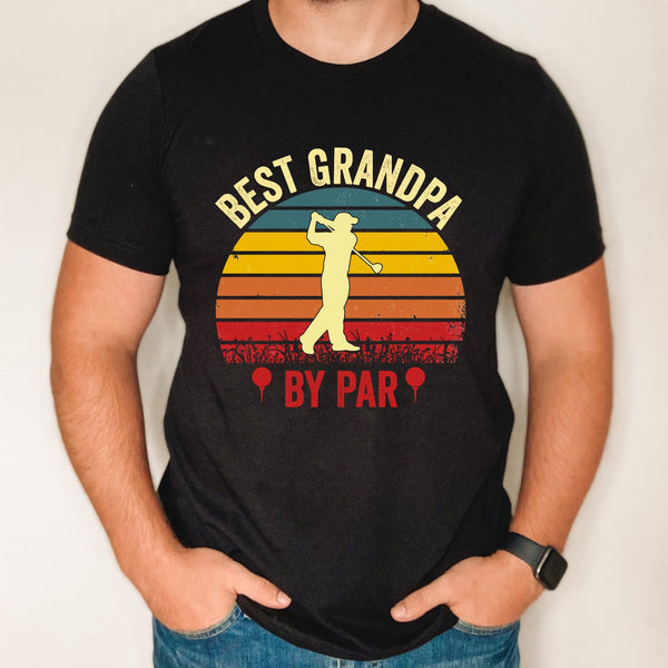 Best Grandpa by Par shirt, father's day gift for grandpa, custom grandpa shirt, gift for golf grandpa, gift for new grandpa, golf dad shirt