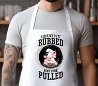 Funny apron for men, funny Father's day gift, funny gift for him, i like my butt rubbed apron, custom made apron, funny Valentine's day gift