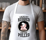 Funny apron for men, funny Father's day gift, funny gift for him, i like my butt rubbed apron, custom made apron, funny Valentine's day gift