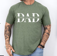 Personalized Dad shirt with kids names, custom Father's day shirt, gift for dad, gift for new dad, personalized gifts for dad from kids