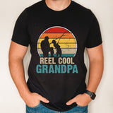 Reel Cool Grandpa shirt, father's day gift for fishing grandpa, custom fishing grandpa shirt, gift for grandpa from grandkids, cool grandpa