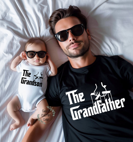 The Grandfather and The Grandson shirt, matching grandpa and grandson shirt, matching custom shirts, father's day gift for grandpa from kids