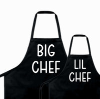 Personalized Daddy and Me Matching Apron, custom father and kids apron set, Father's day gift from kids, gift for chef dad, custom apron
