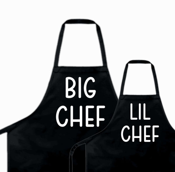 Personalized Daddy and Me Matching Apron, custom father and kids apron set, Father's day gift from kids, gift for chef dad, custom apron