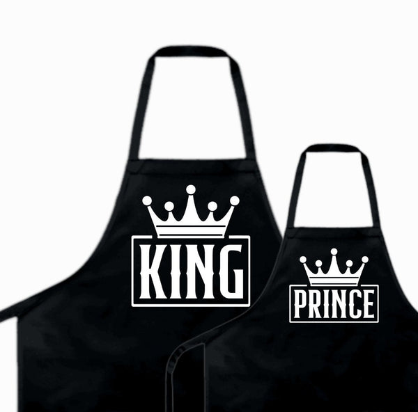 Personalized Daddy and Me Matching Apron, custom father and kids apron set, Father's day gift from kids, gift for chef dad, custom apron