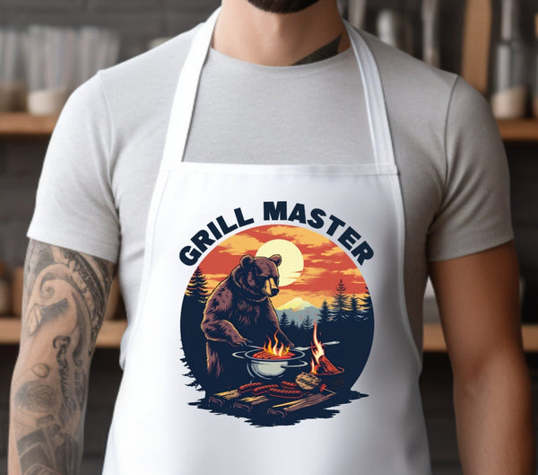 Funny apron for dad, dad the grill master apron, custom apron gift for dad, gift for bbq lover dad, gift for grill master dad, father's day