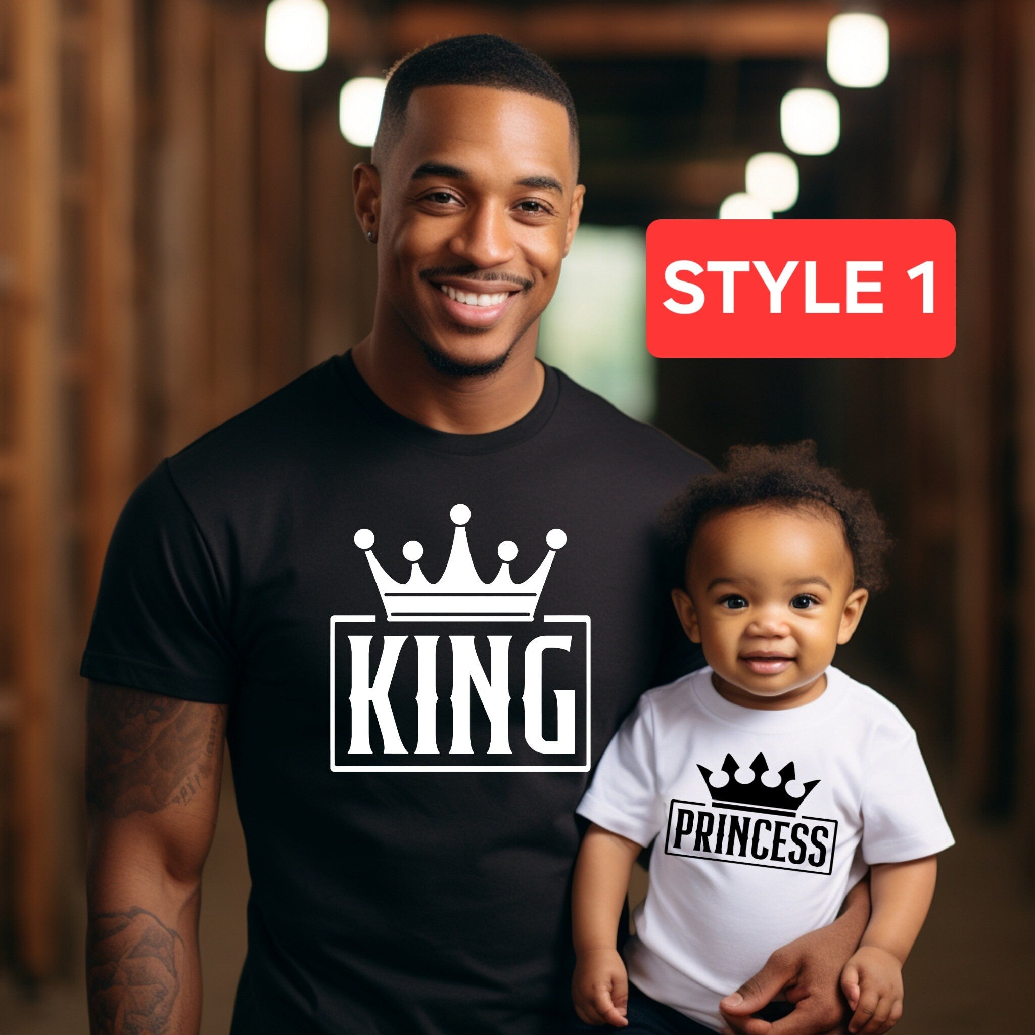 Matching father and son copy and paste shirt, funny father and son shirts, first father's day, dad and baby shirt, princess and king shirts